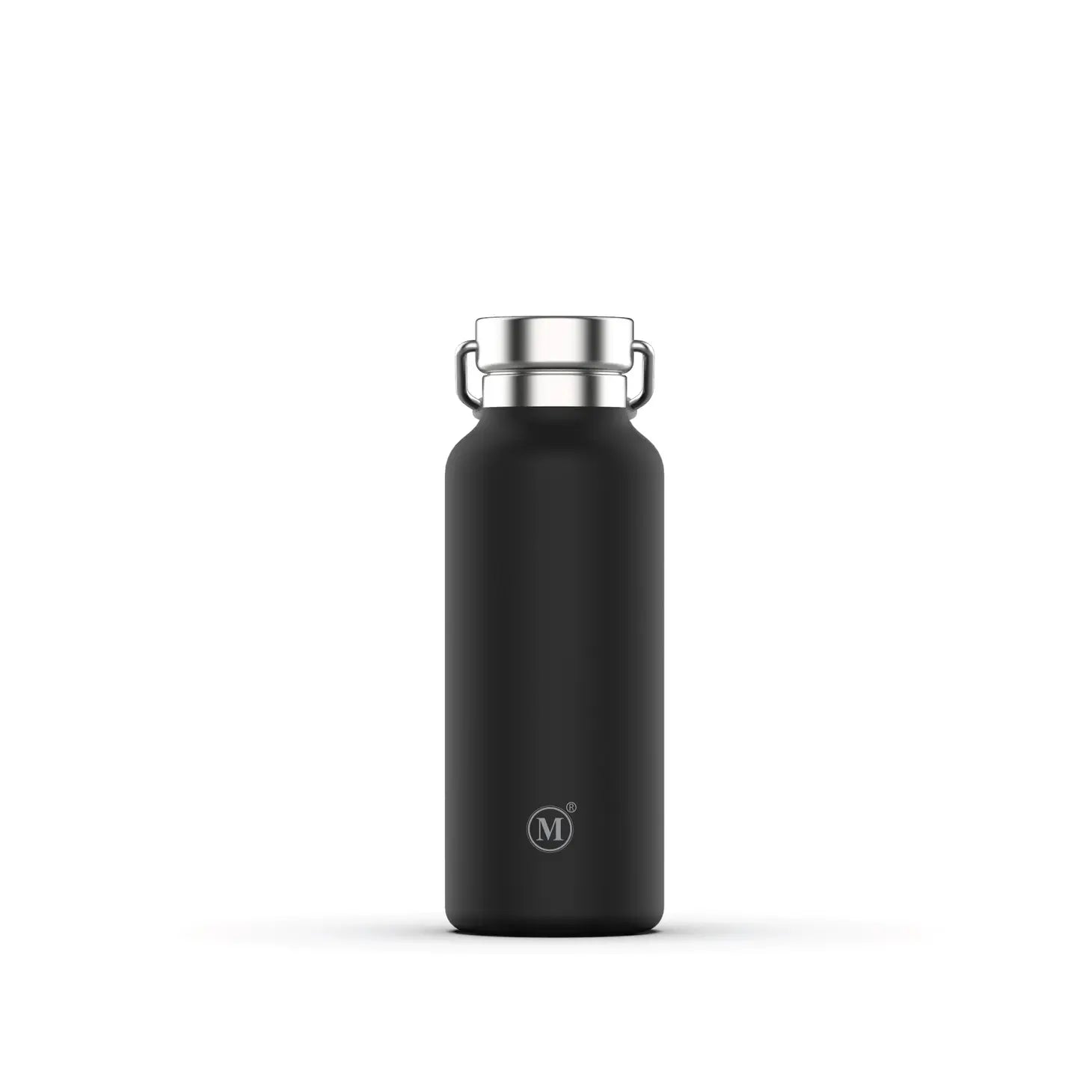 Premium 500ml Vacuum Insulated Stainless Steel Water Bottle - Minimalist Black Thermos for Hot & Cold Drinks - Perfect for Hiking, Gym, Office & Outdoor Activities