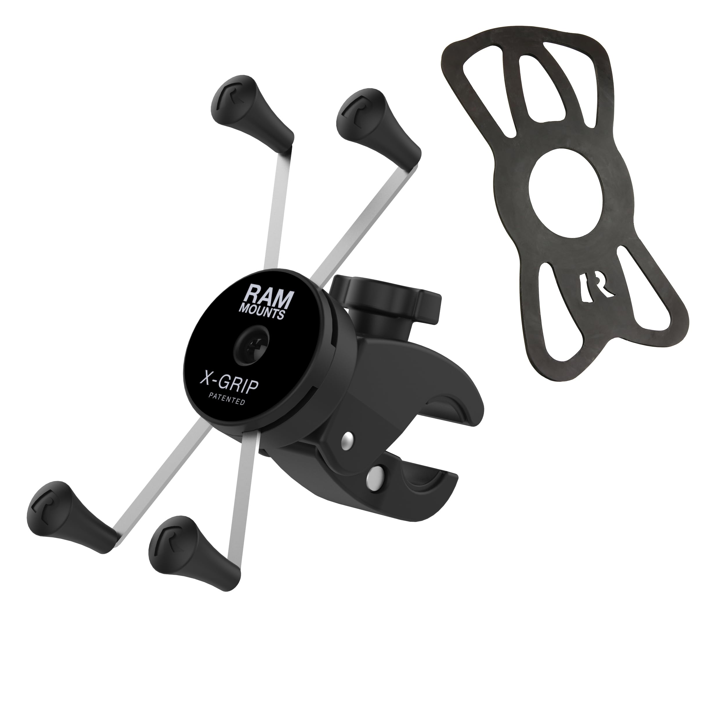 RAM MOUNTS X-Grip Large Phone Mount with Low-Profile RAM Tough-Claw RAM-HOL-UN10-400-2U for Rails 0.625\