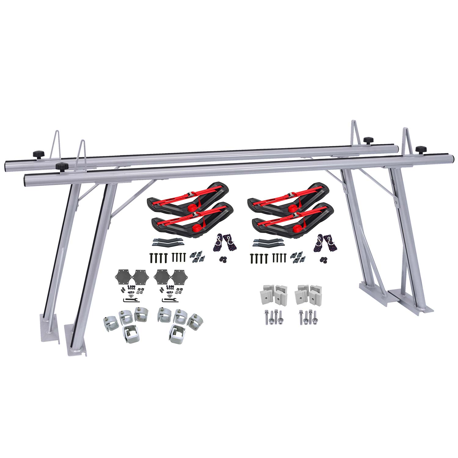 Malone TradeSport Truck Bed Rack with SeaWings Bundle - Heavy Duty Aluminum Cargo Carrier for Pickup Trucks - Perfect for Camping, Kayaking & Outdoor Adventures