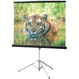 Consul AV Format with Keystone Eliminator Projector Screen - 1:1 Aspect Ratio Fiberglass Matte White Tripod Screen for Home Theater, Office Presentations & Outdoor Movie Nights