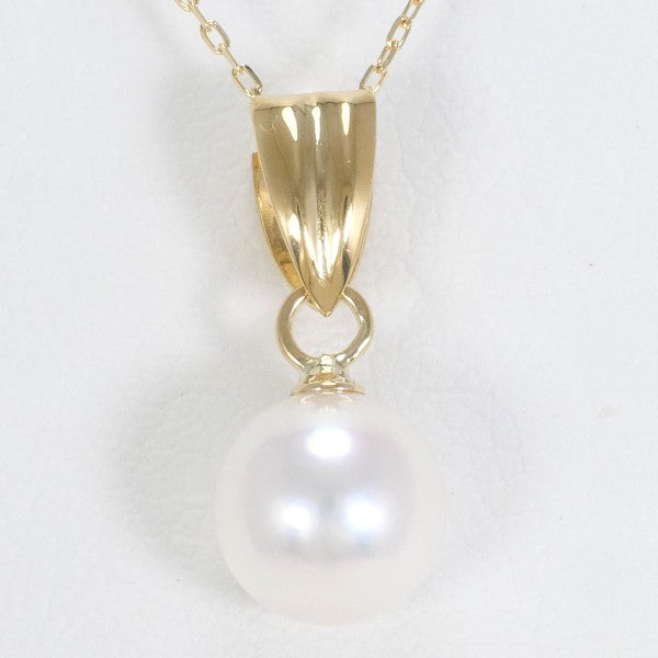 18K Yellow Gold Pearl Necklace for Women - Elegant Bridal Jewelry, Wedding Gift & Anniversary Present - Perfect for Formal Events, Date Nights & Special Occasions