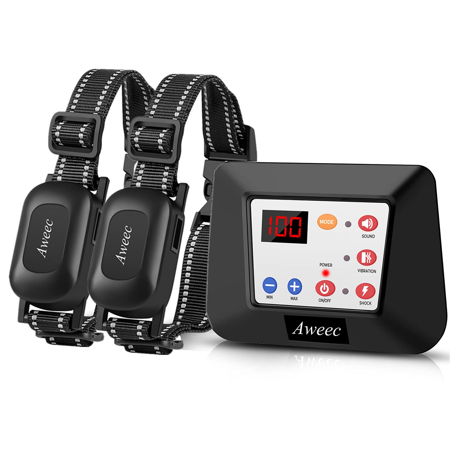 Wireless Dog Fence System with Remote Training Collar - Adjustable & Rechargeable Electric Pet Containment for Medium & Large Dogs (2 Dog Kit) | Perfect for Backyard Safety & Outdoor Dog Training