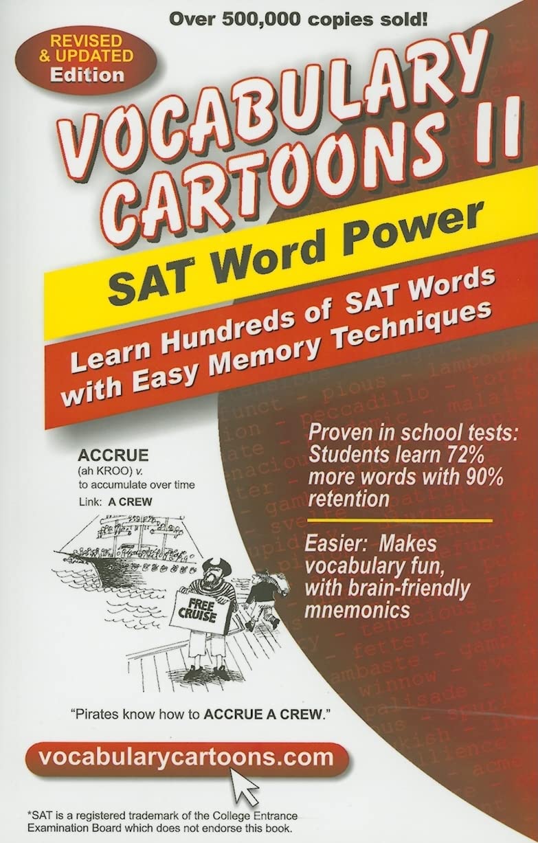 Vocabulary Cartoons II: SAT Word Power - Fun Visual Learning for SAT Test Prep & High School Vocabulary Building