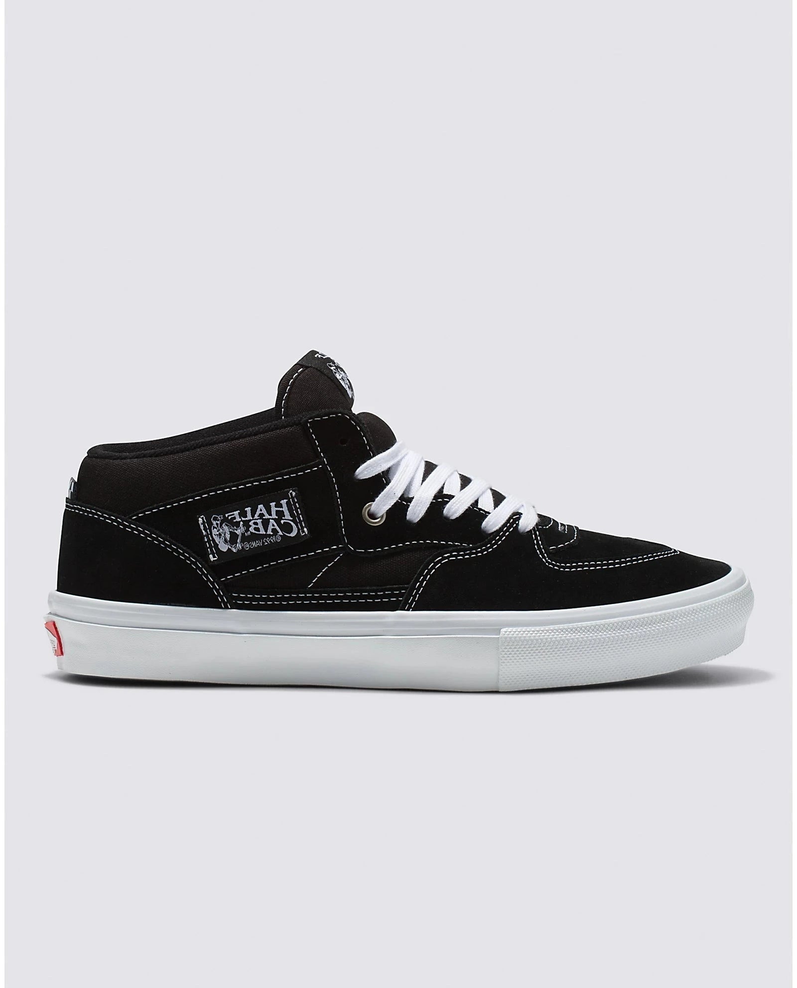 Vans Skate Half Cab Shoes for Men - Black & White Skateboarding Sneakers | Durable & Comfortable for Street Skating, Casual Wear & Everyday Use