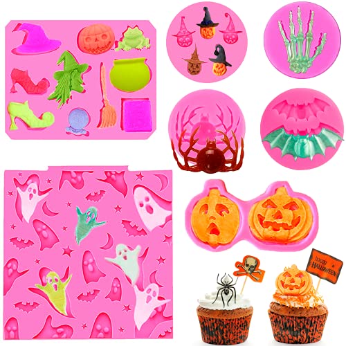 7 Pcs Halloween Silicone Molds