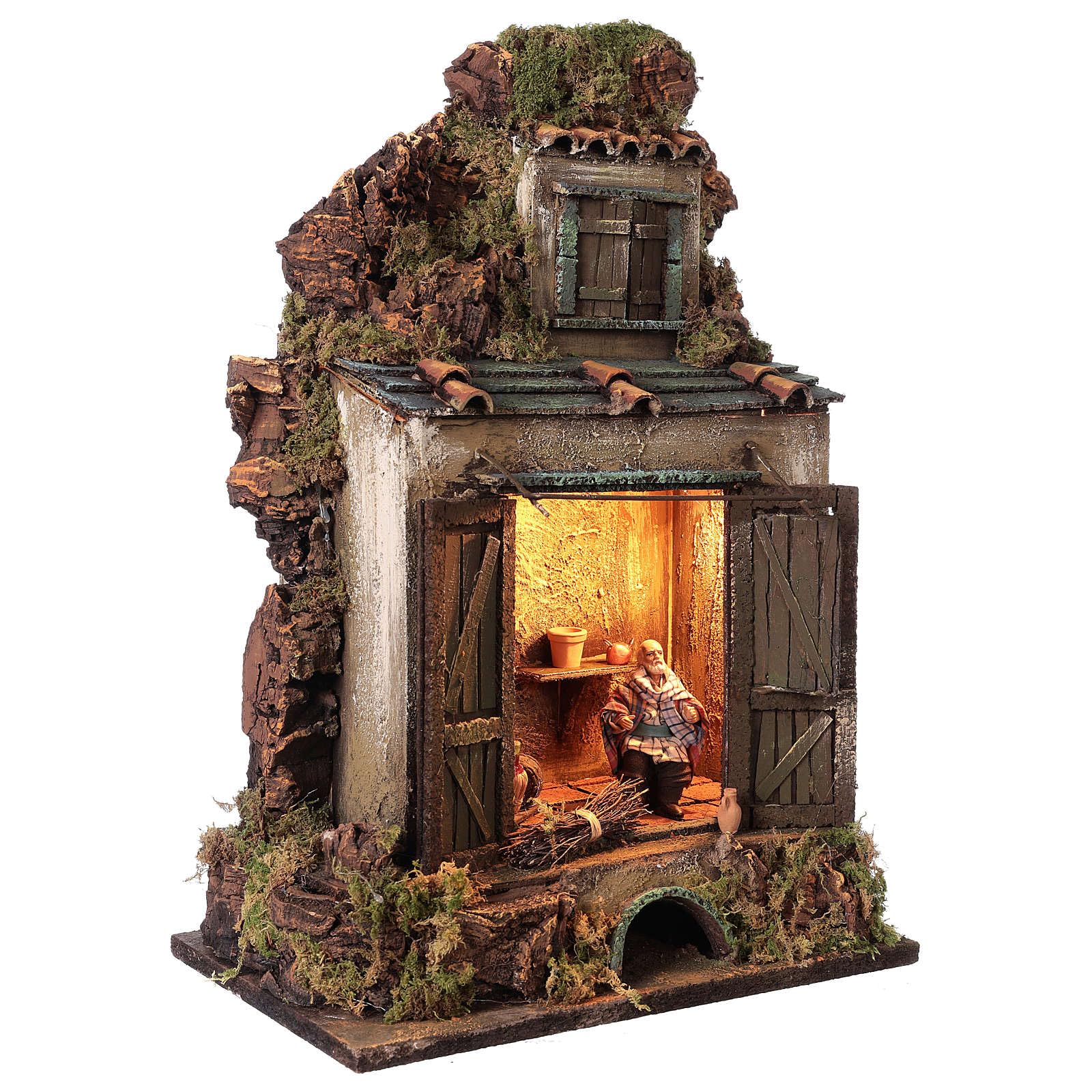10cm LED Illuminated Neapolitan Nativity Scene - Perfect for Christmas Decor, Home Display, and Holiday Tabletop Centerpiece