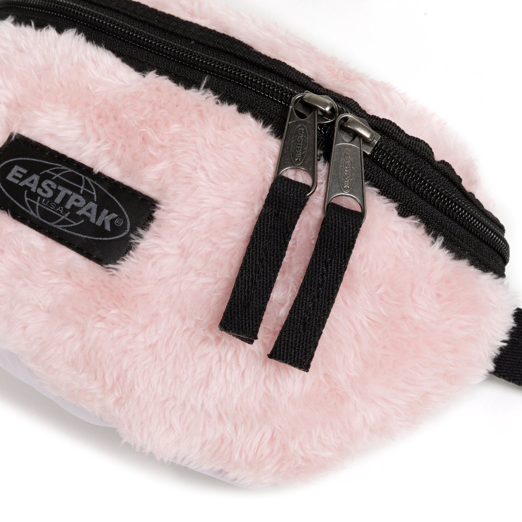 Eastpak Springer Backpack - Fuzzy Pink Laptop Bag for Women & Girls, Stylish School Backpack with Soft Plush Material - Perfect for College, Work & Travel Accessories