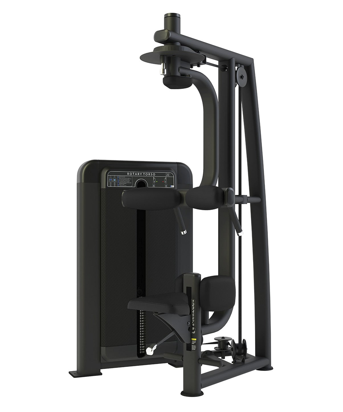 Club Line Rotary Torso Weight Stack Tower - Professional Gym Equipment for Home & Commercial Use - Perfect for Strength Training, Core Workouts & Fitness Centers