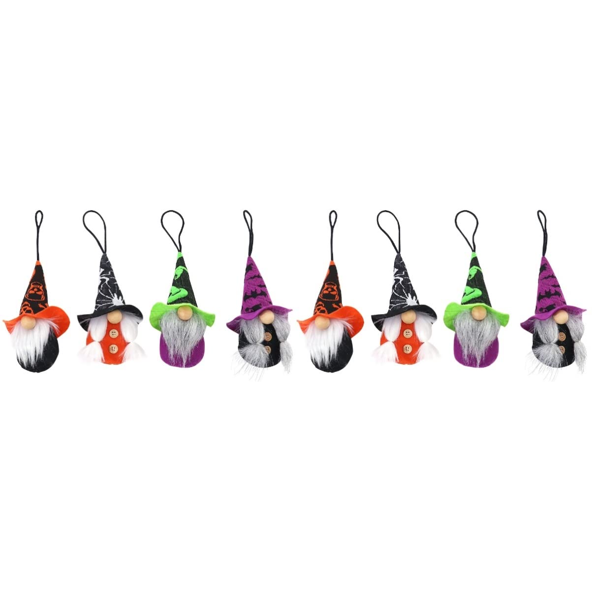 PRETYZOOM 8-Piece Halloween Decor Set - Spooky Tree Ornaments, Plush Gnomes & Hanging Signs for Halloween Party Decorations | Perfect for Home, Yard & Halloween Festival Decor