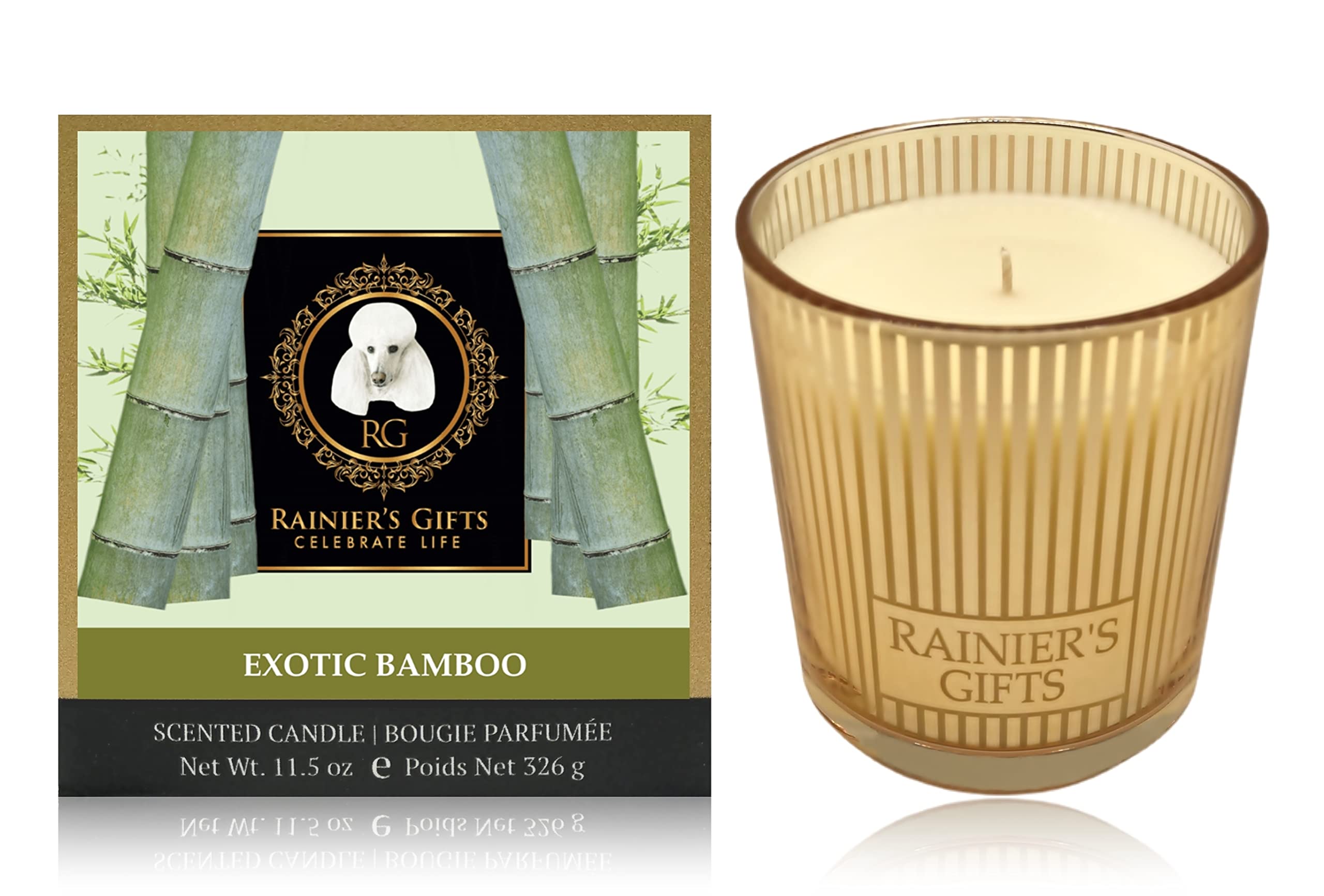 Exotic Bamboo Scented Candle - 11.5oz Aromatherapy for Home Relaxation