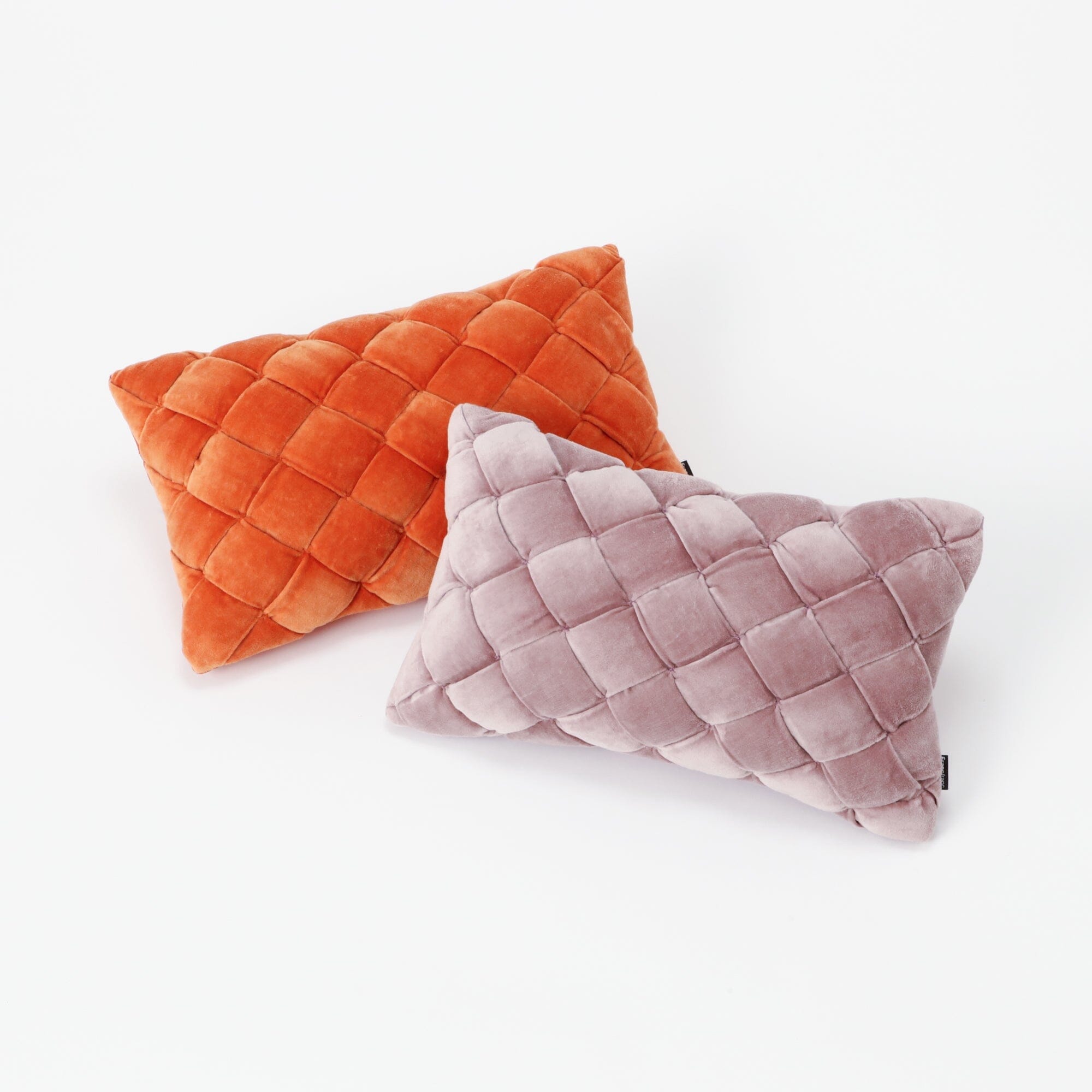 Handwoven Basket Weave Cushion Cover 16x10 Inches - Soft Purple Boho Pillow Case for Sofa, Bed, Chair - Home Decor & Bohemian Style Living Room Accessories