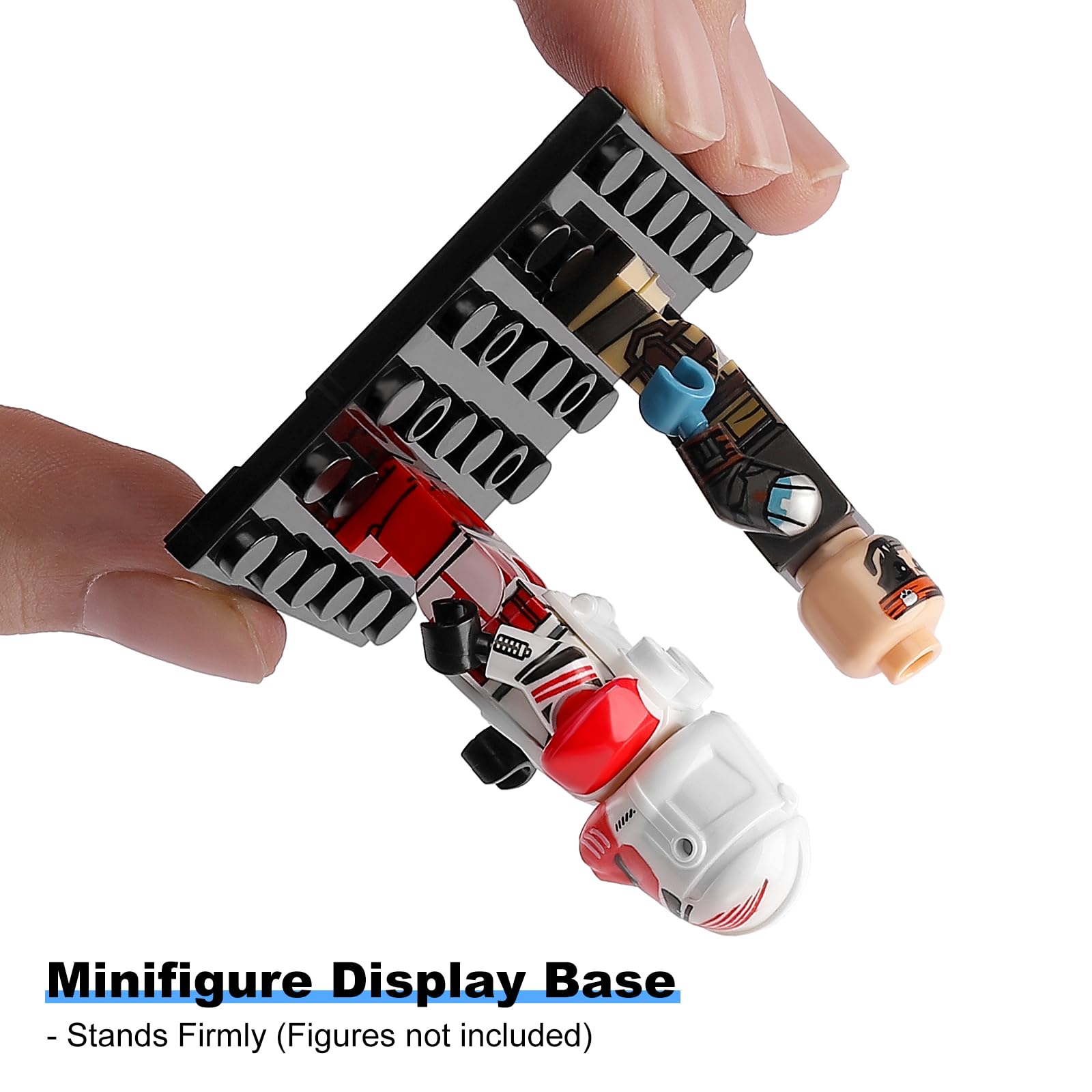 15 Pcs Minifigures Display Cases Set - Dust-Proof Lego Figures Storage Box for Collectors, Mini-Figures Showcase for Lego Minifigures, Action Figures & Collectible Toys - Perfect for Home Display, Office Decor & Gift Giving (Black)