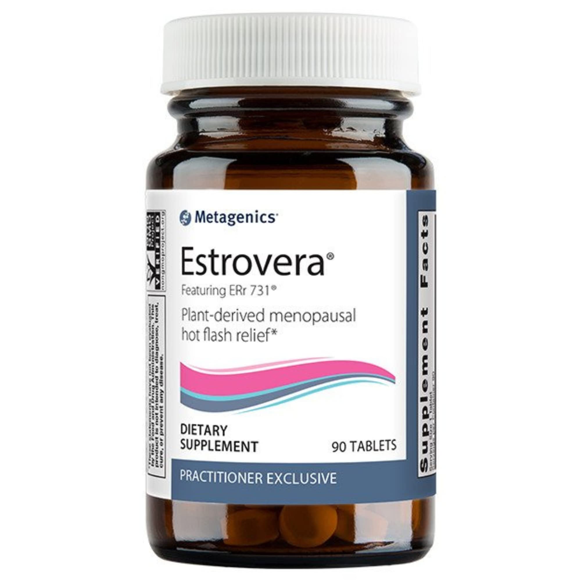 Metagenics Estrovera - Natural Menopause Relief Supplement with Rhubarb Root Extract | Supports Hot Flash, Night Sweat & Sleep Comfort | 90 Tablets (3 Month Supply) | Ideal for Women Experiencing Menopause Symptoms at Home or Work