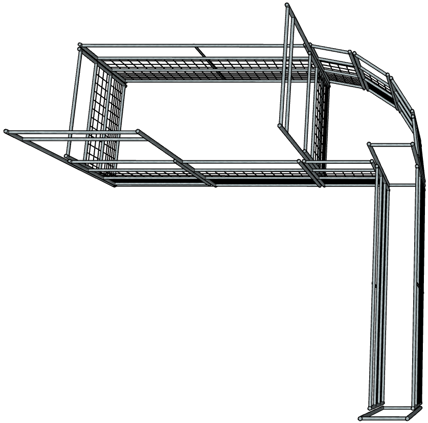 Galvanized Heavy Duty 4-Rail Goat & Sheep Fencing System with Mesh Wire - Ideal for Farm, Ranch, and Livestock Enclosures
