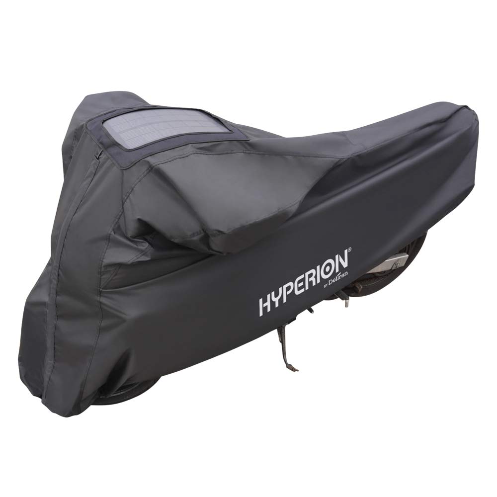 Hyperion Solar Motorcycle Cover - Medium, Weatherproof for Outdoor Storage | Scooter & Moped Protection
