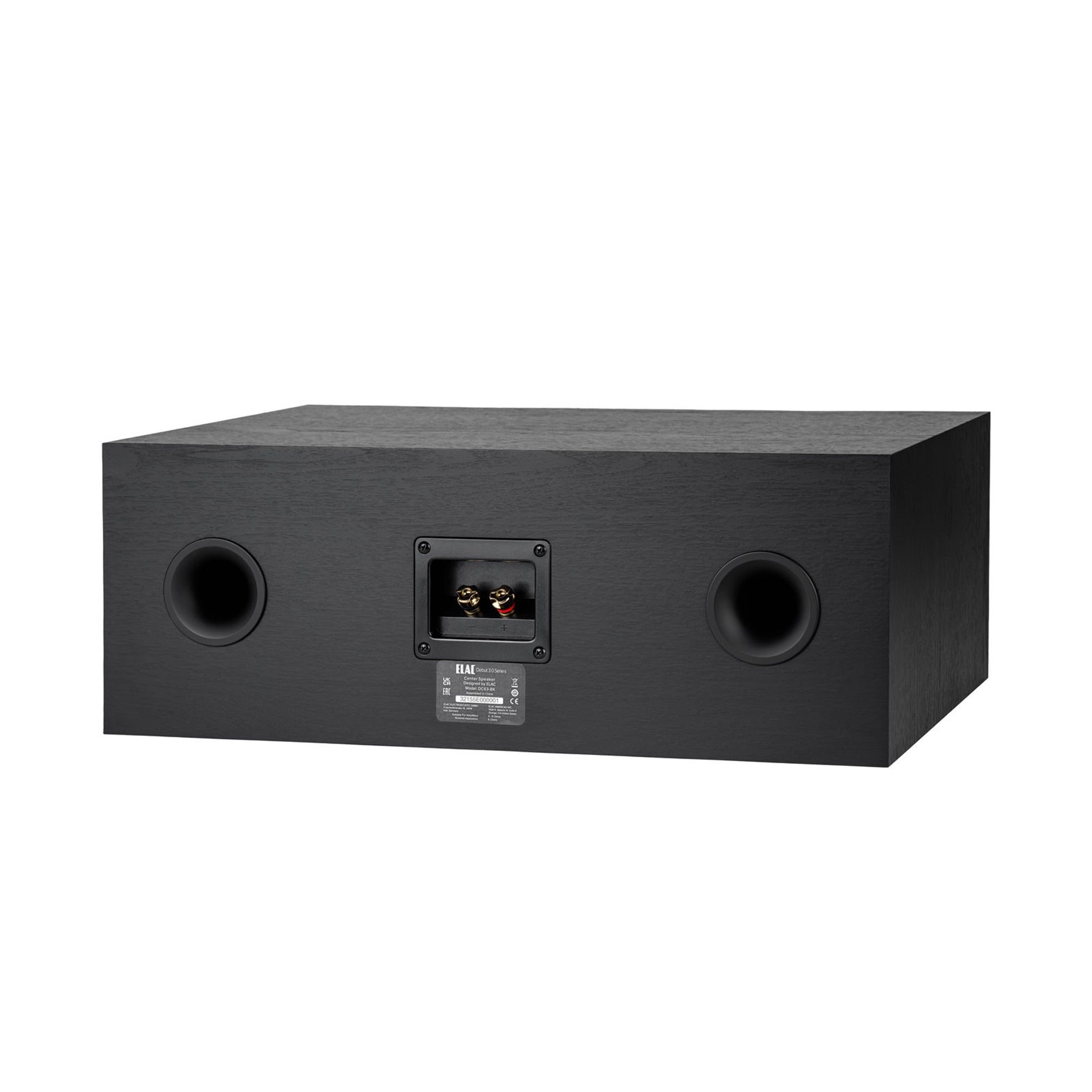 ELAC Debut 3.0 C6.3 Center Channel Speaker - High-Performance Home Theater Audio for Movies, Music & Gaming