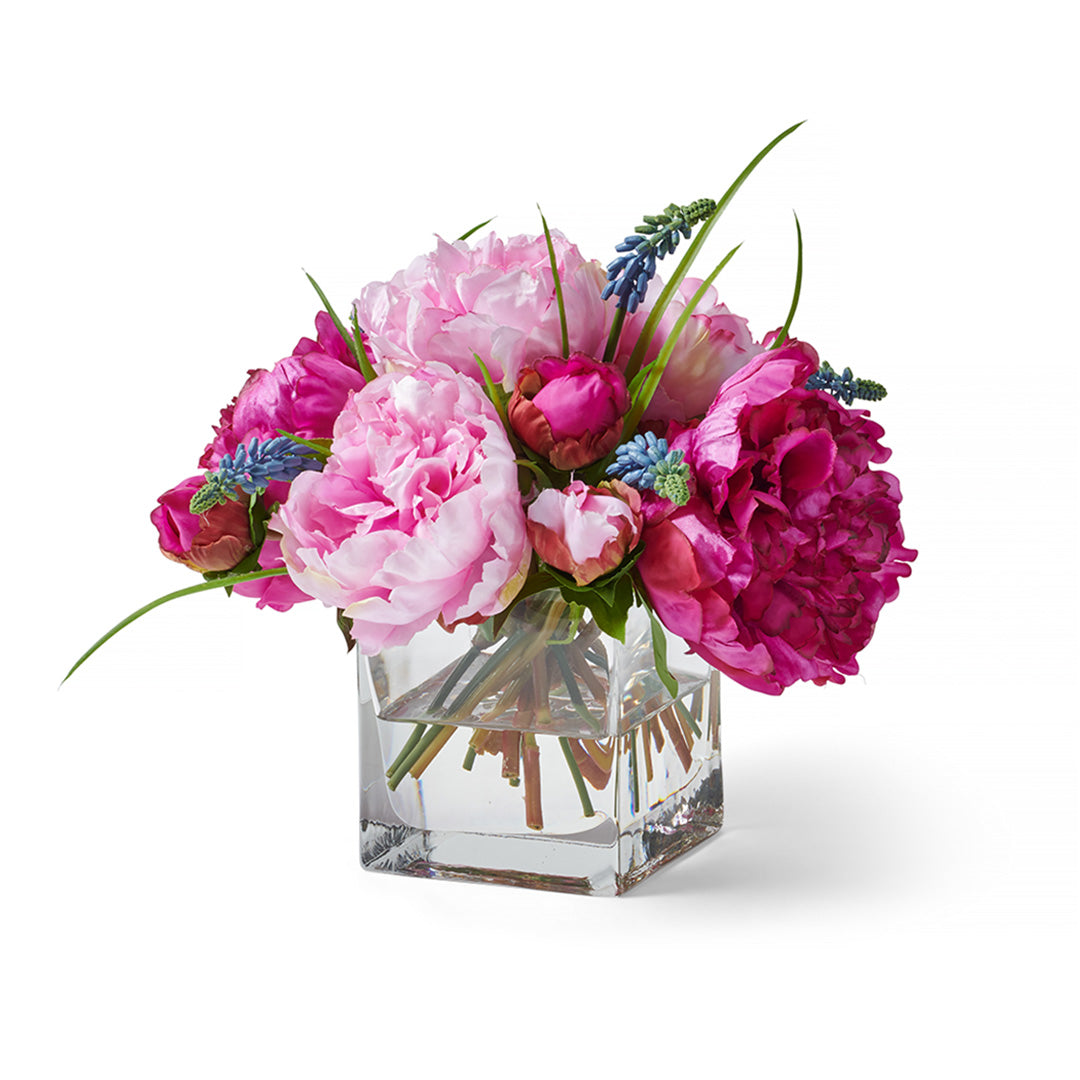 Pasatiempo Peonies & Heather - Artificial Silk Flowers for Home Decor, Wedding Bouquets, and Floral Arrangements | Perfect for Centerpieces, DIY Crafts, and Gift Giving