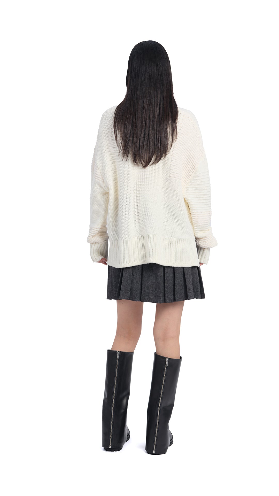 Stylish Patchwork Sweater for Women | Trendy Knit Pullover | Cozy Winter Fashion | Perfect for Casual Outings & Holiday Gatherings