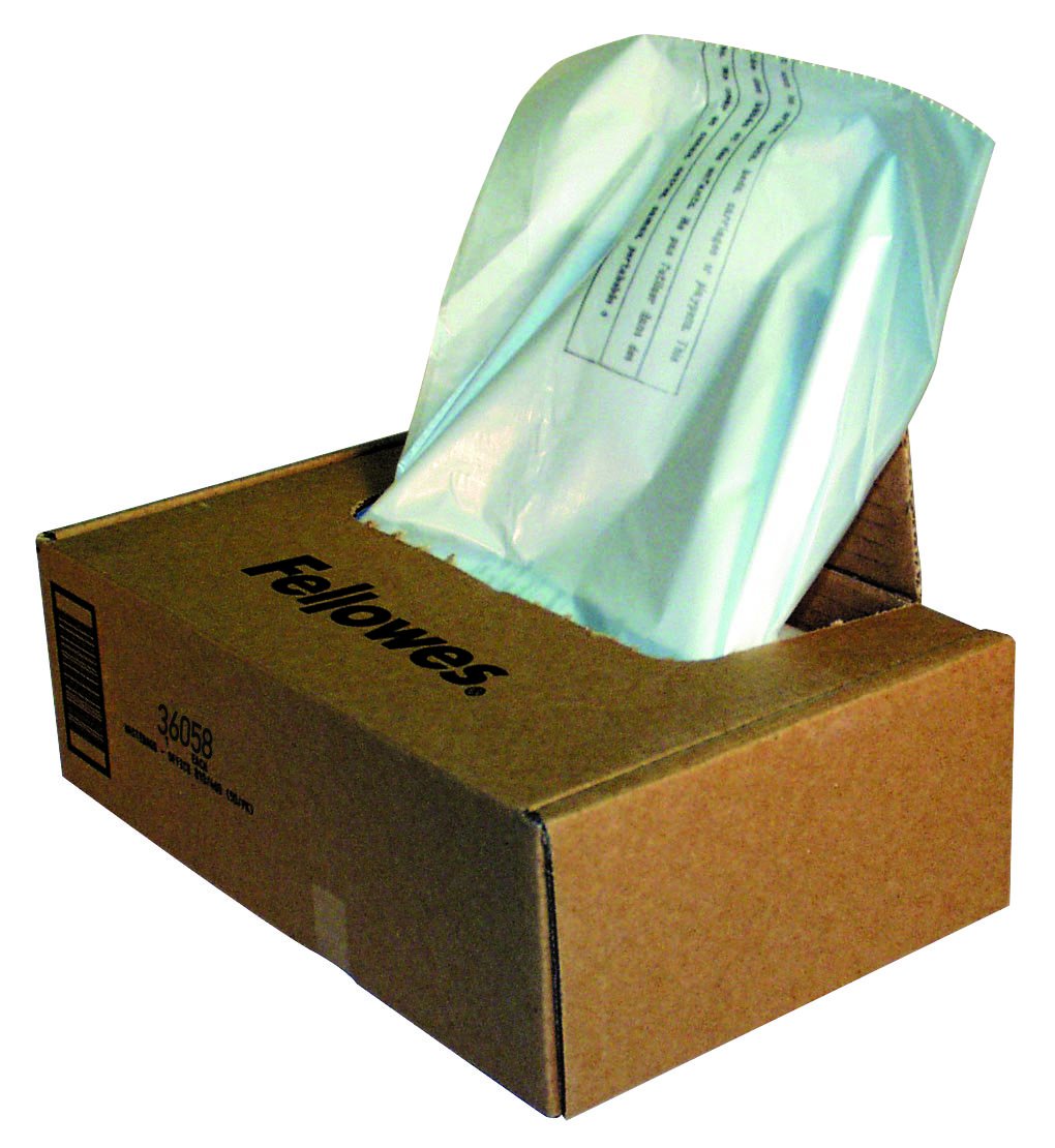 Fellowes 3605801 Shredder Bags - Heavy Duty Office Storage Container for Paper Shredders - Perfect for Home & Office Organization, Document Security & Waste Management