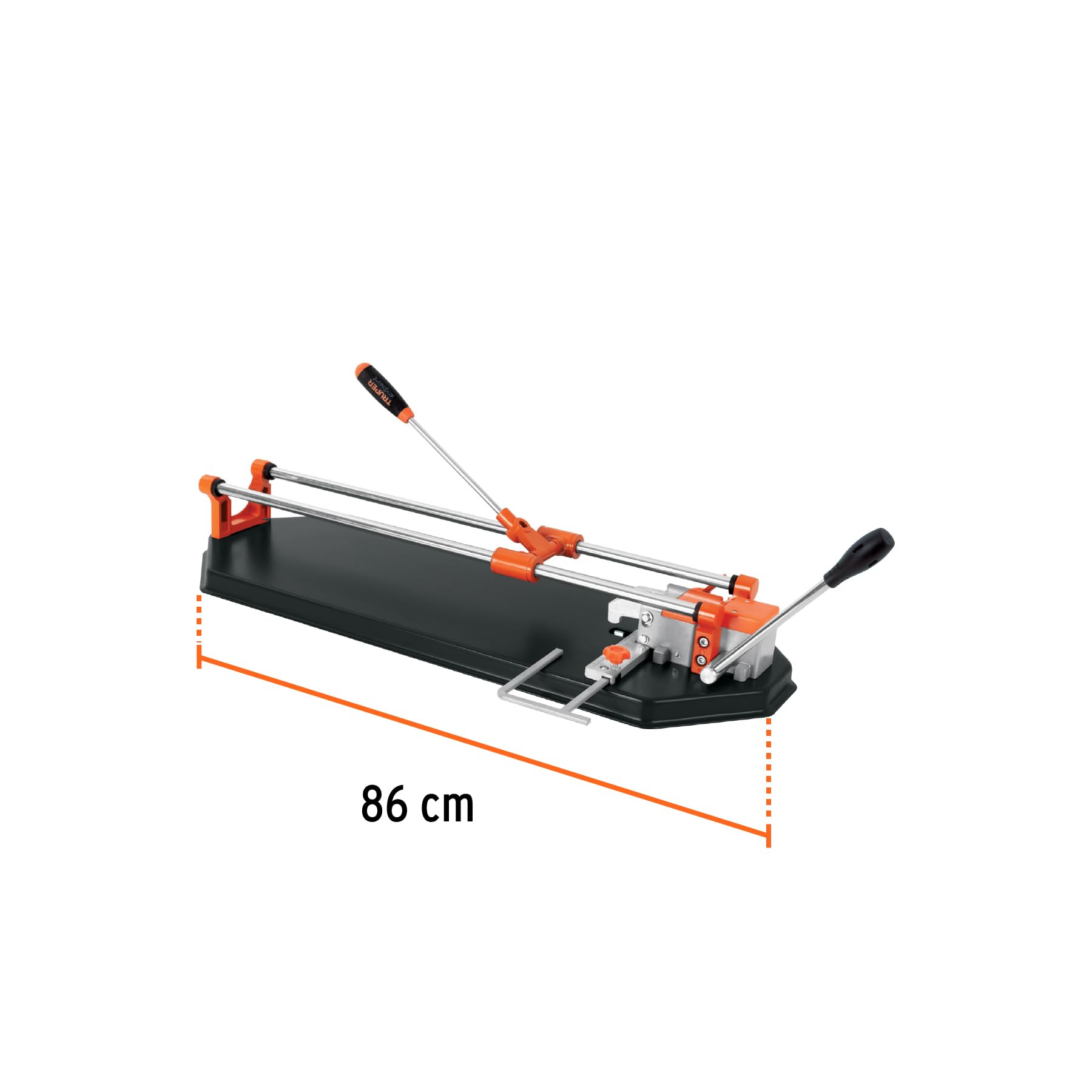 Truper Expert 60cm Tile Cutter with Ball Bearings - Portable Briefcase Design for Professional Tile Installation, DIY Home Renovation & Bathroom Remodeling Projects