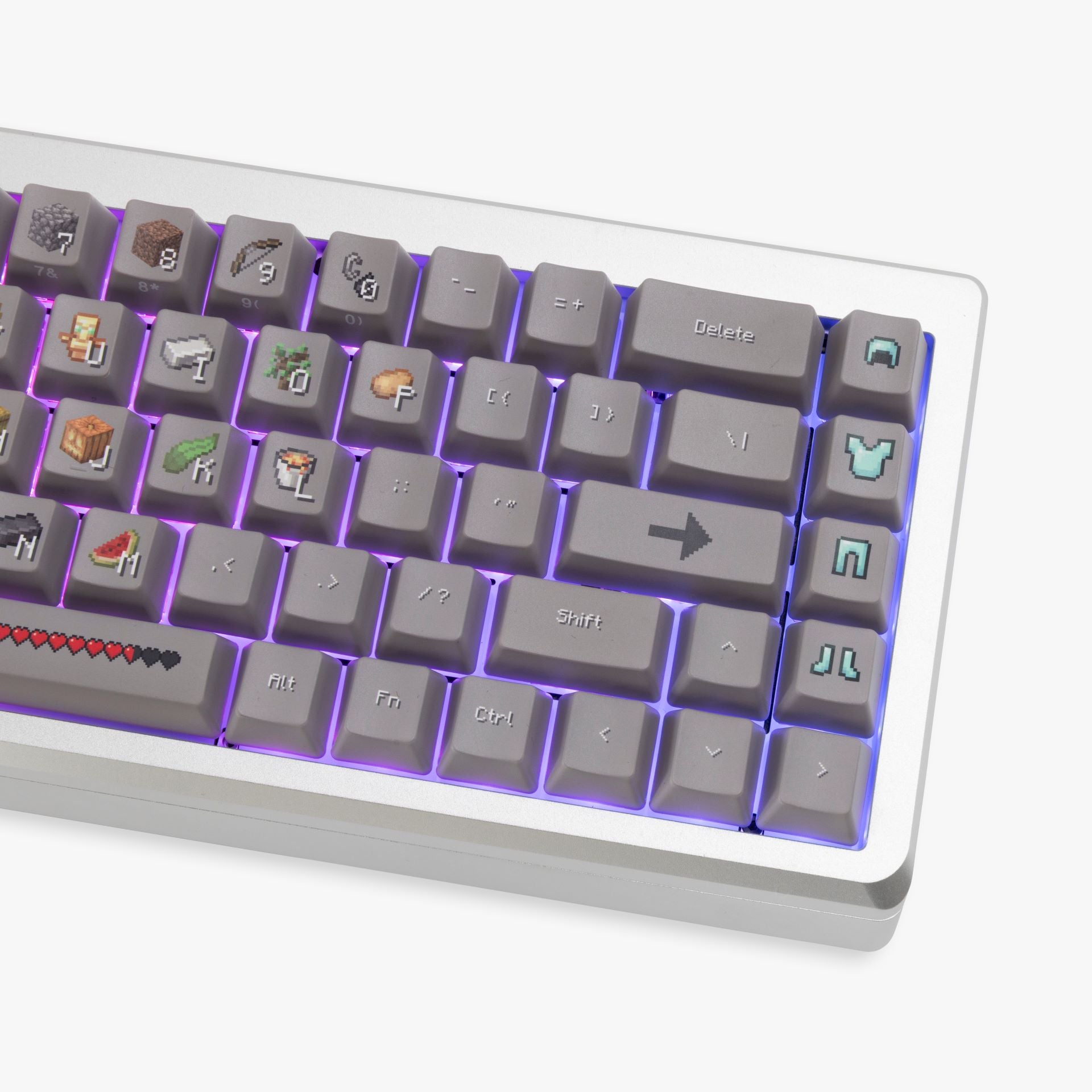 HG x Minecraft Summit 65 Mechanical Gaming Keyboard - Wireless RGB Backlit, Compact 65% Layout for PC/Mac - Perfect for Gaming, Coding & Office Work