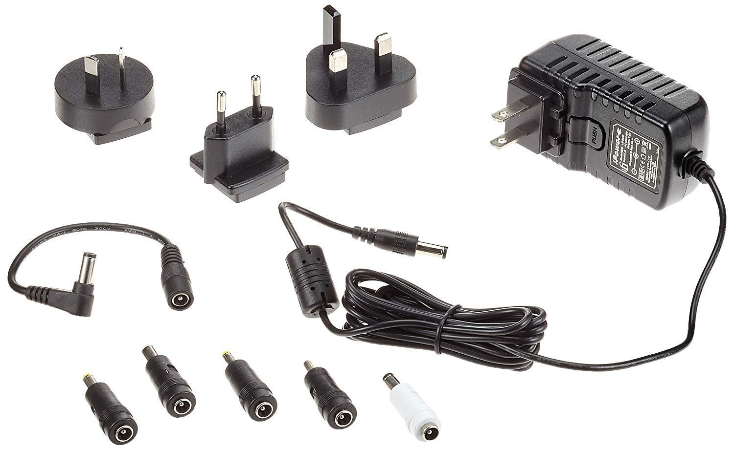 iFi iPower Low Noise DC Power Supply 12V 1.8A with International Travel Adapters - Upgrade Audio Video Electronics for Home Theater, Studio Equipment & Gaming Setup