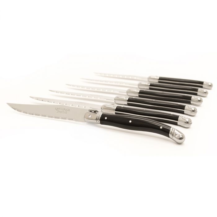Premium STARFRIT 6-Piece Steak Knife Set - Ultra Sharp Stainless Steel Blades with Ergonomic Handles - Perfect for Steak Dinners, BBQ Parties & Fine Dining at Home