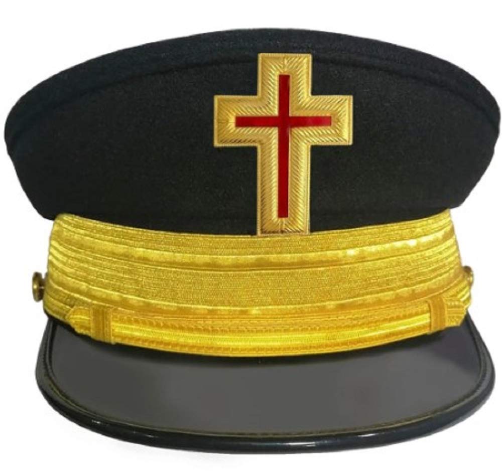 Knights Templar Dress Caps - Medieval Crusader Costume Hats for Men - Perfect for LARP, Cosplay, and Historical Reenactments