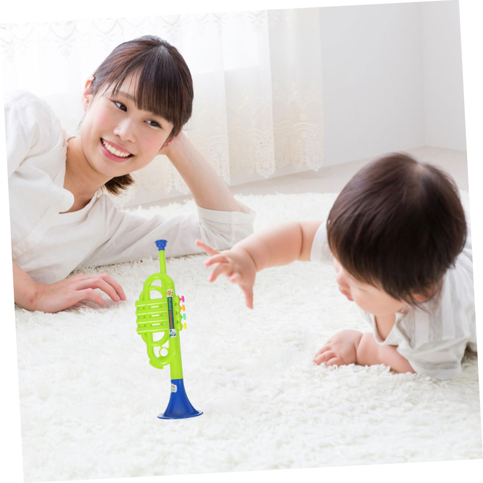 Mini Toy Saxophone & Trumpet for Kids - Musical Instrument Toys for Pretend Play
