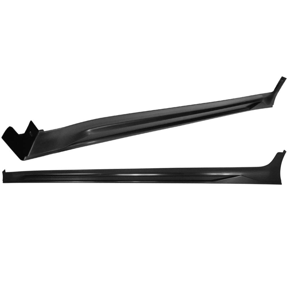FREEMOTOR802 Side Skirts Compatible with 2017-2018 Hyundai Elantra (Excluding SE Sport) | SPW Style Unpainted Black PP Rocker Panels | Car Body Kit for Enhanced Style & Protection