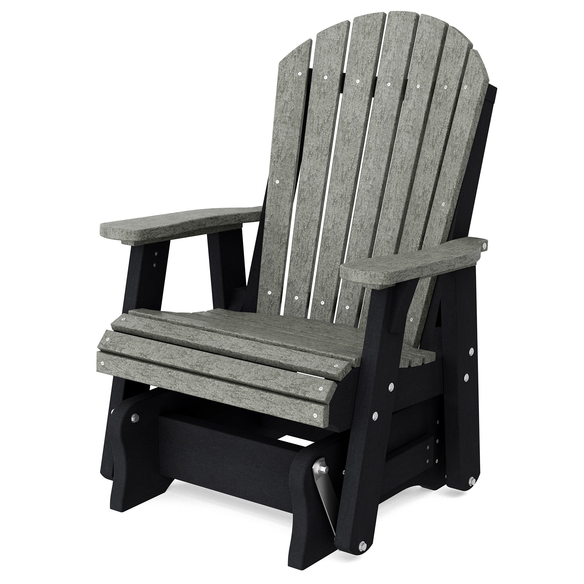 Heritage Single Glider Rocking Chair - Classic Wooden Nursery Glider for Baby Room, Breastfeeding & Relaxation - Perfect for Nurseries, Bedrooms & Living Rooms