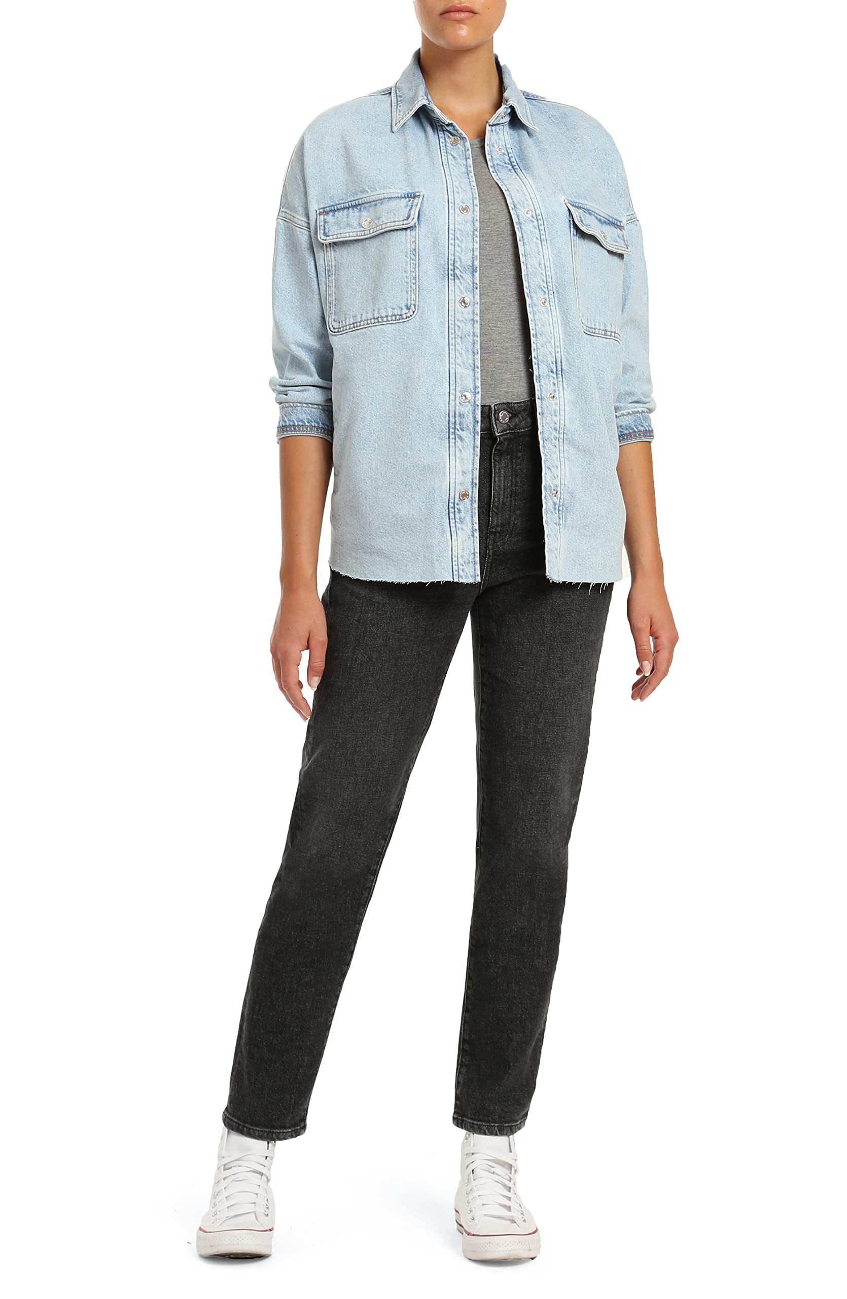 Mavi Women's Tamara Denim Shirt - Stylish Casual Button Down Shirt for Everyday Wear, Layering & Outfits