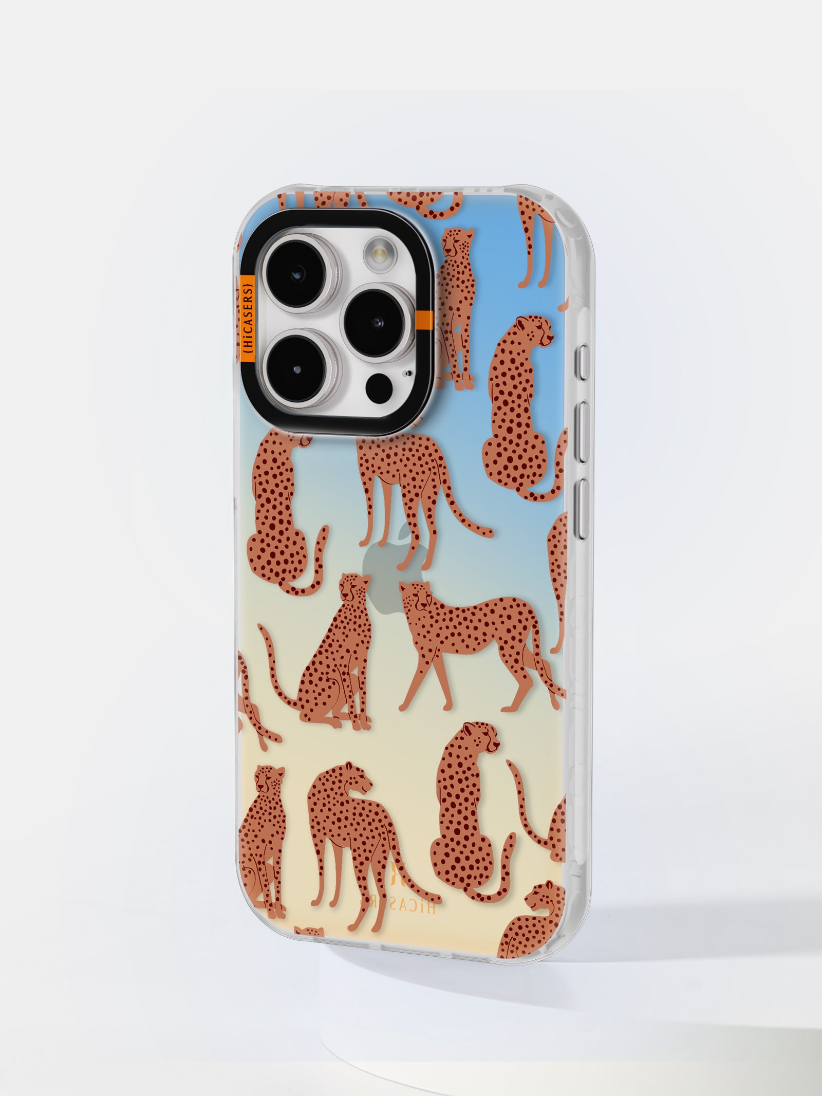 Cheetah Print Iridescent Phone Case - Brown | Stylish & Durable Protective Cover for iPhone & Android | Perfect for Everyday Use, Travel & Fashion Accessories