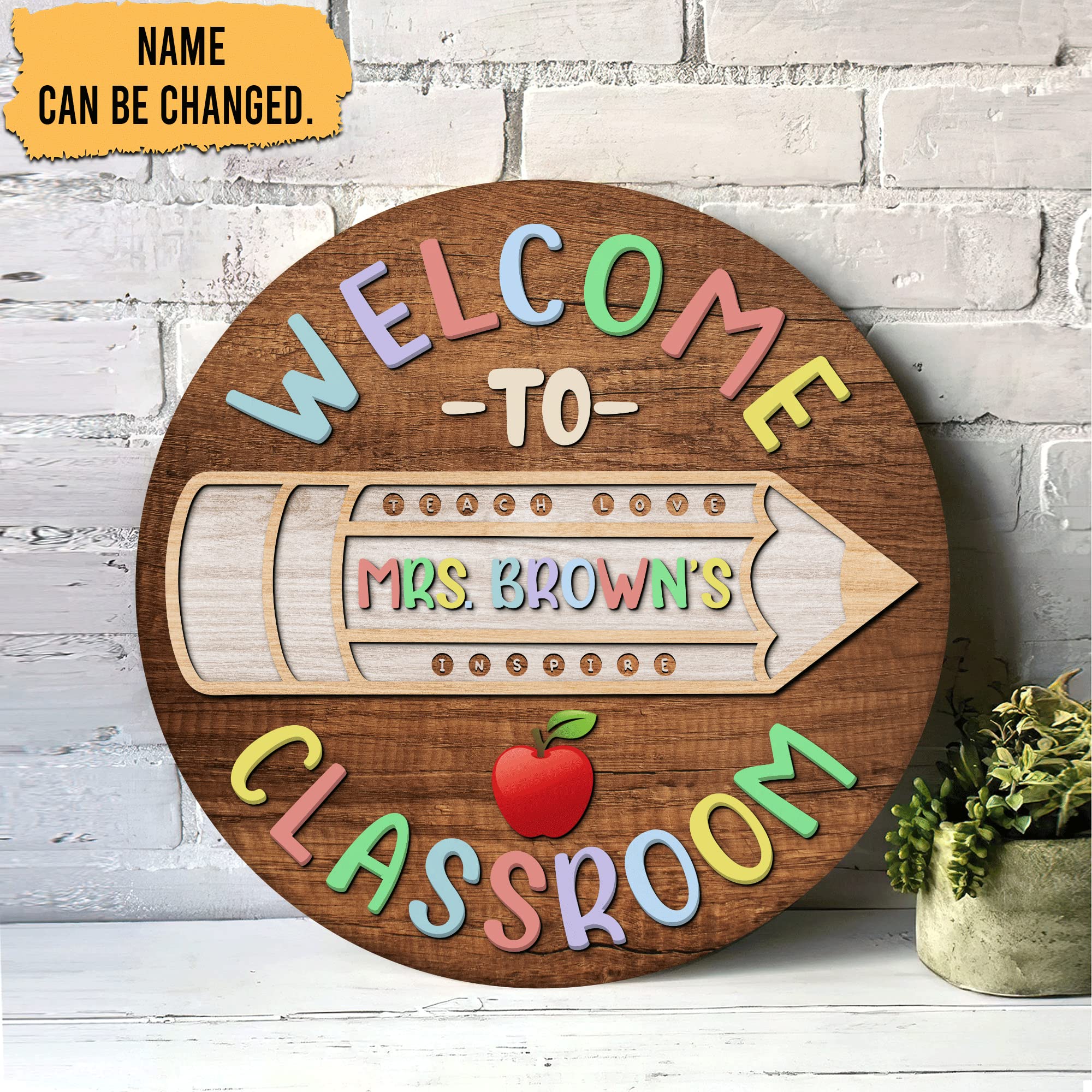 Personalized Teacher Door Signs - Custom Classroom Decor for Back to School