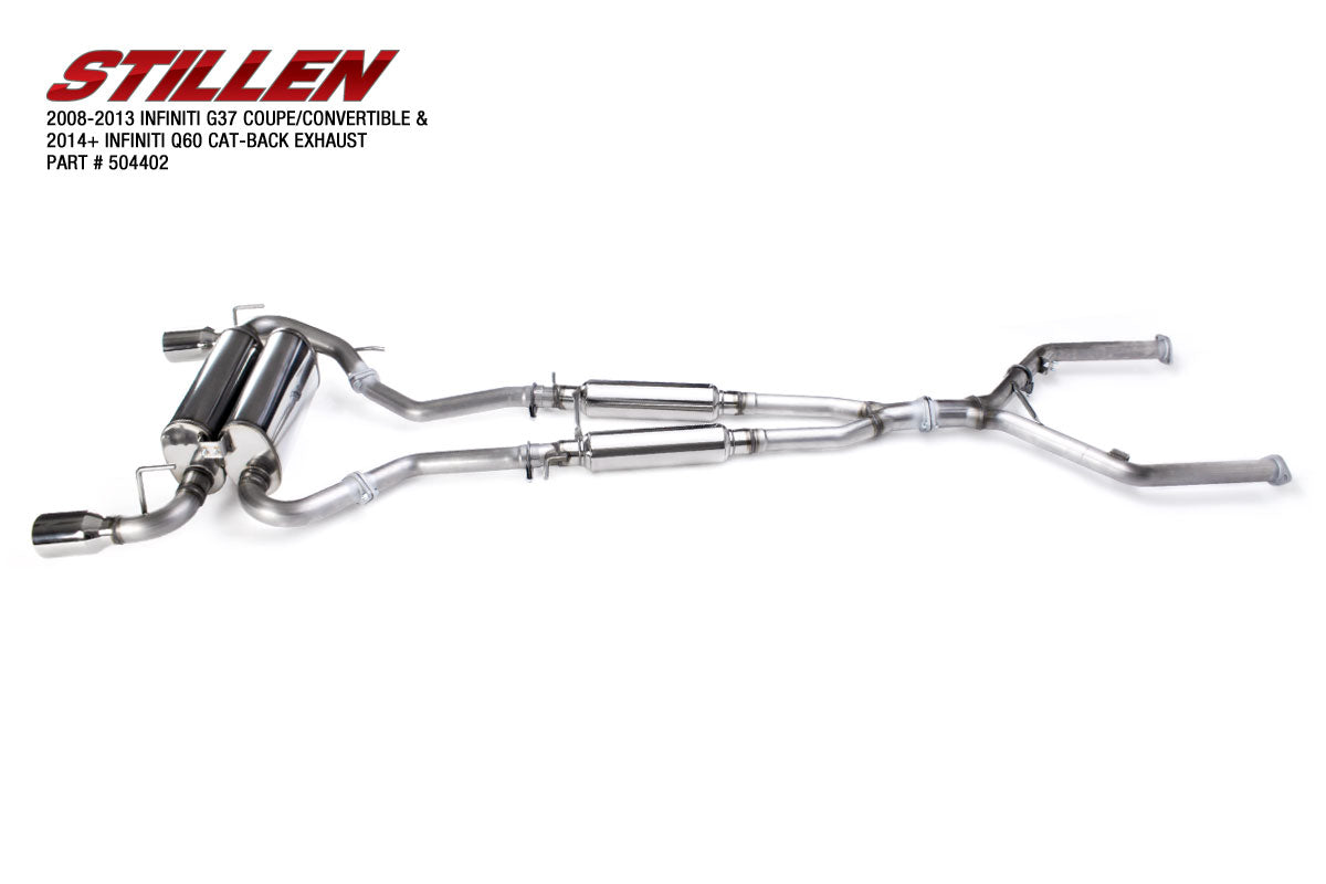 2008-2015 Infiniti G37/Q60 Performance Stainless Steel Cat-Back Exhaust System - 504402 - Enhances Engine Sound & Power for Coupe Models