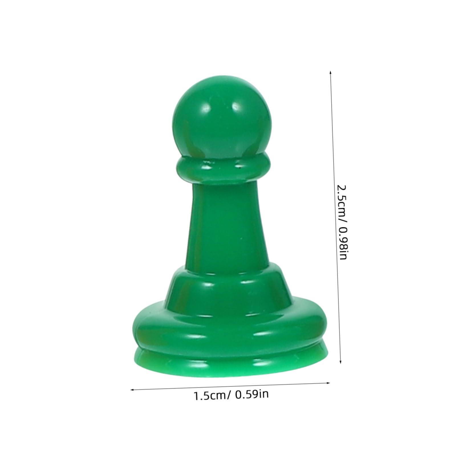 HAWILLOSCH 32-Piece Colorful Plastic Chess Set - Board Game Tokens, Pawns & Accessories for Chess, Checkers & Strategy Games | Perfect for Family Game Nights, Travel & Classroom Learning