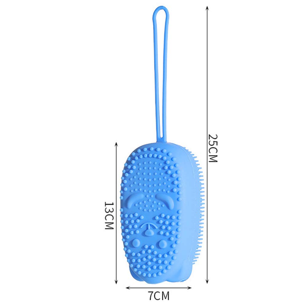 Cabilock Silicone Bath Loofah Brush - Exfoliating Body Scrubber for Men & Women, Soft Shower Sponge with Bubble Kit, Convenient Bath Accessory for Kids & Adults - Perfect for Sensitive Skin & Spa Days