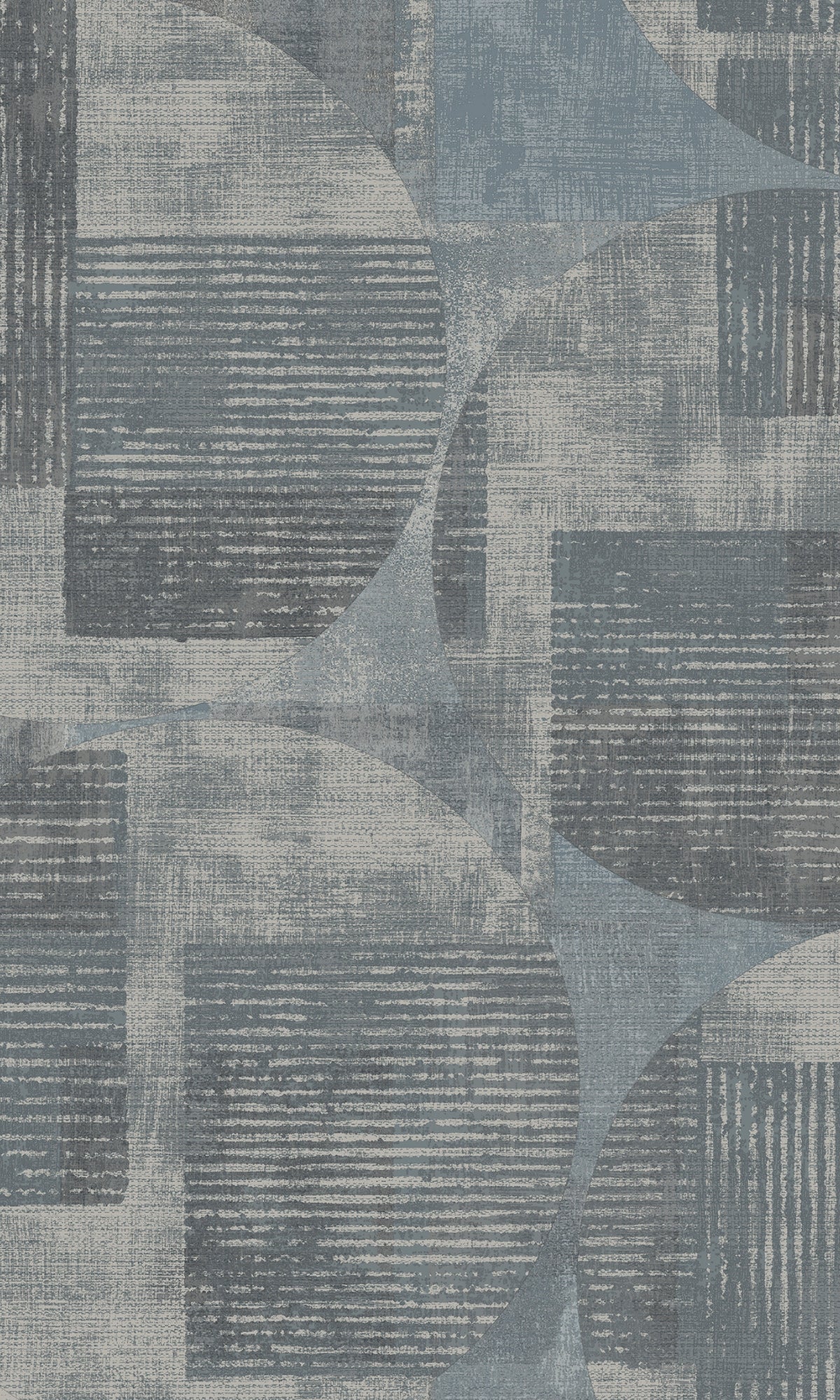 Blue Geometric Circles and Stripes Wallpaper R8185 - Modern Peel and Stick Wallpaper for Bedroom, Living Room, Nursery Decor