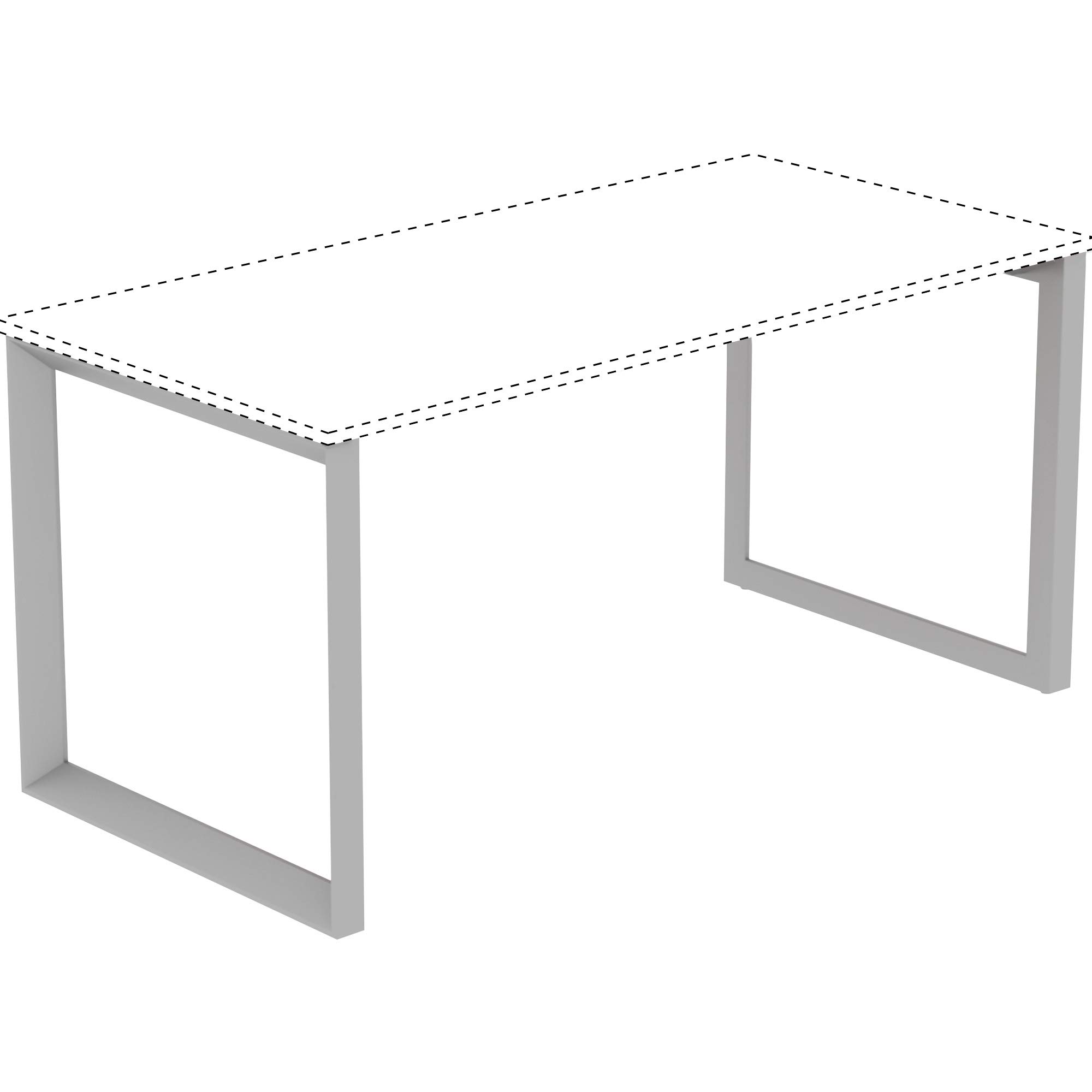 Lorell Relevance Series Adjustable Desk Leg Frame - Sturdy Metal Base for Standing & Sitting Desks - Perfect for Home Office, Study Room & Workspace