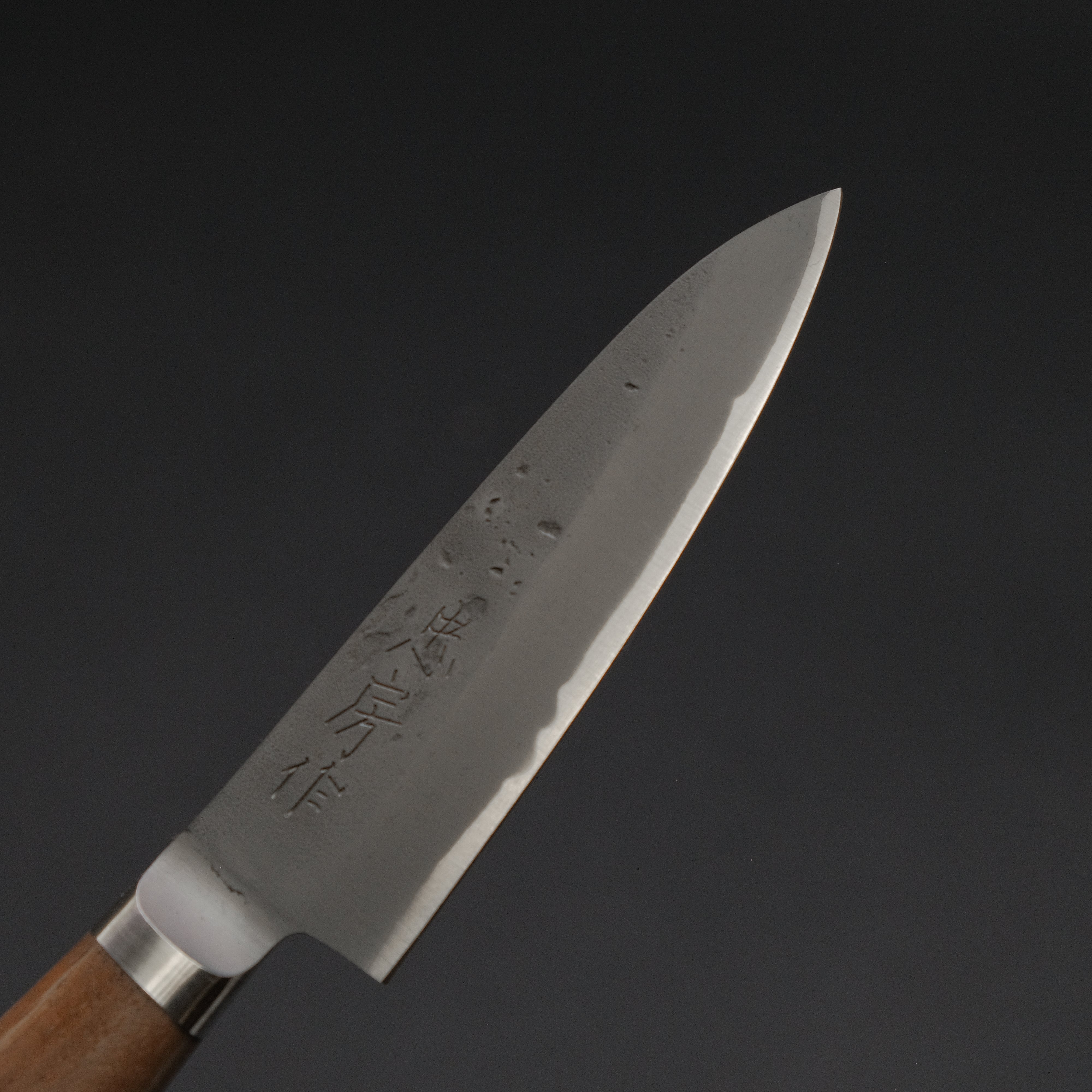 Premium Tadafusa Blue #2 Stainless Clad Paring Knife 90mm with Walnut Handle - Perfect for Peeling, Slicing Fruits & Precision Kitchen Tasks