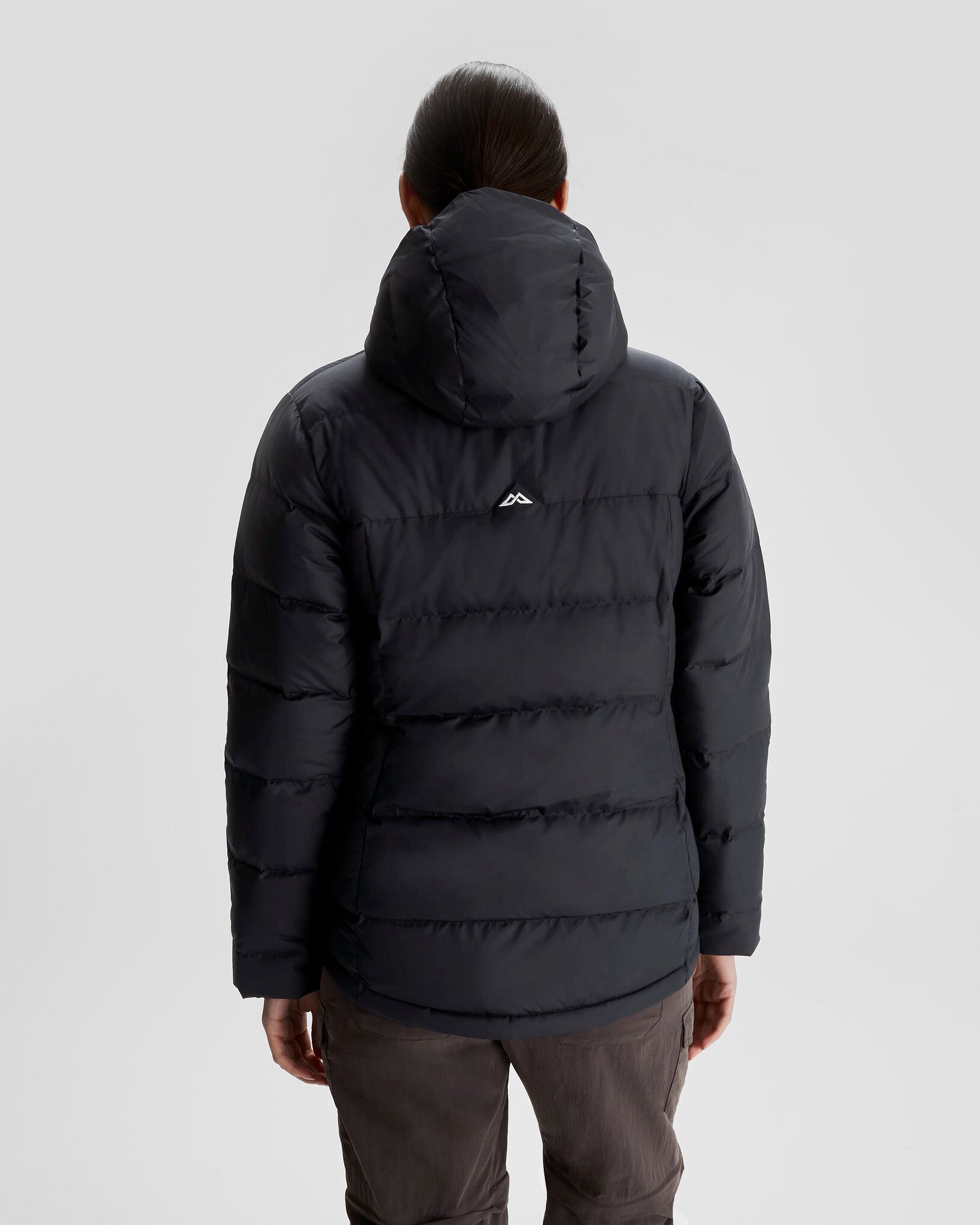 Women's Epiq Hooded Down Jacket - Lightweight Winter Coat, Waterproof & Windproof, Black/Black - Perfect for Skiing, Hiking & Cold Weather Outdoor Activities