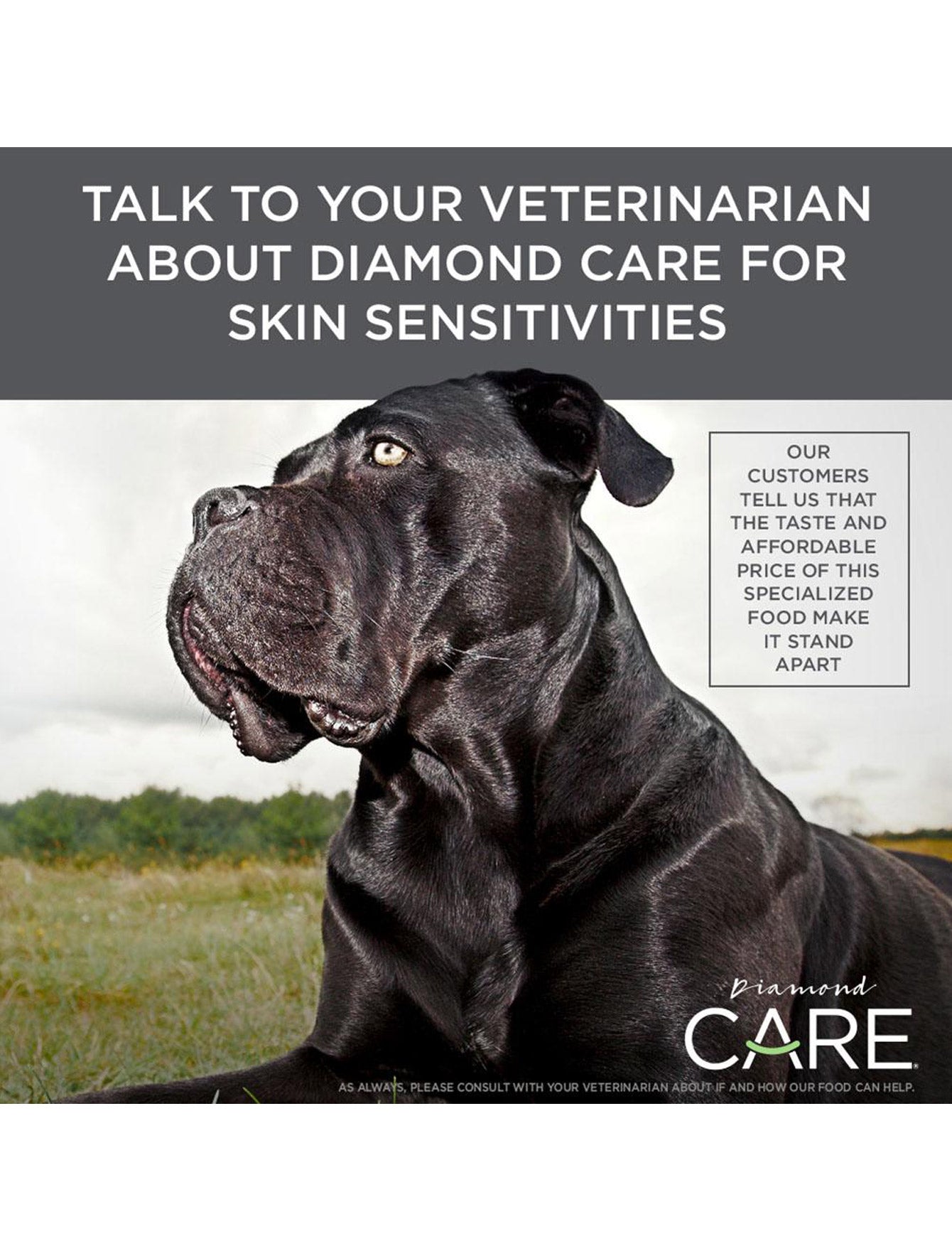 Premium Diamond Care Sensitive Skin Formula Dry Dog Food for Adult Dogs - Grain Free, Hypoallergenic (5lb & 15lb Options) | Ideal for Dogs with Allergies & Skin Irritations