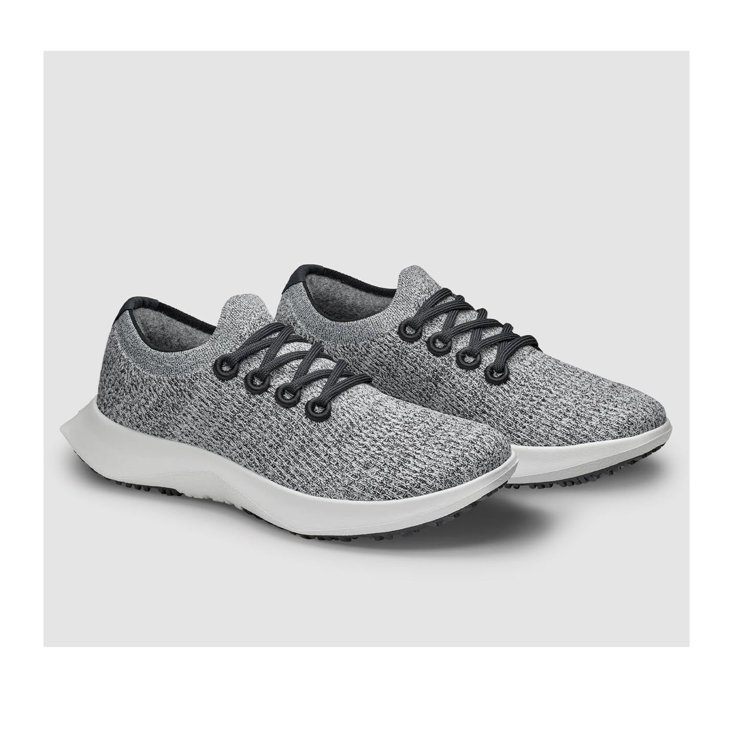 Allbirds Men's Tree Dasher 2 Running Shoes - Blizzard/Black | Lightweight & Sustainable Sneakers for Jogging, Gym Workouts & Everyday Comfort