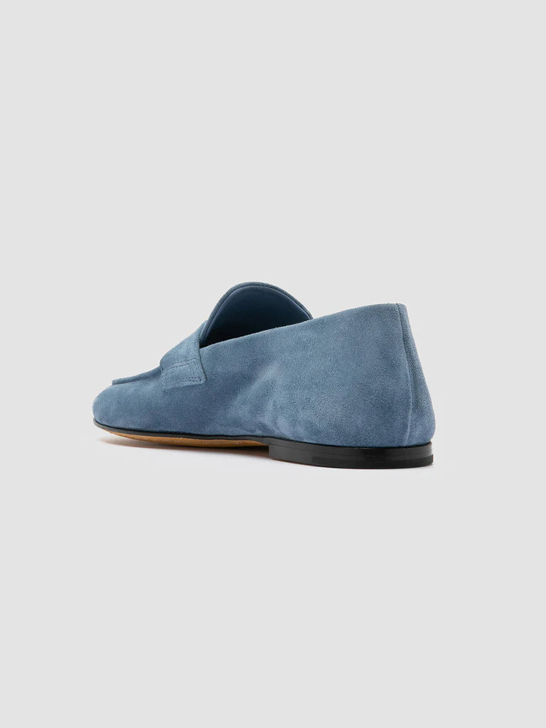 Blair Suede Loafers for Women - Comfortable Slip-On Casual Shoes in Indigo Blue | Perfect for Office, Travel & Everyday Wear