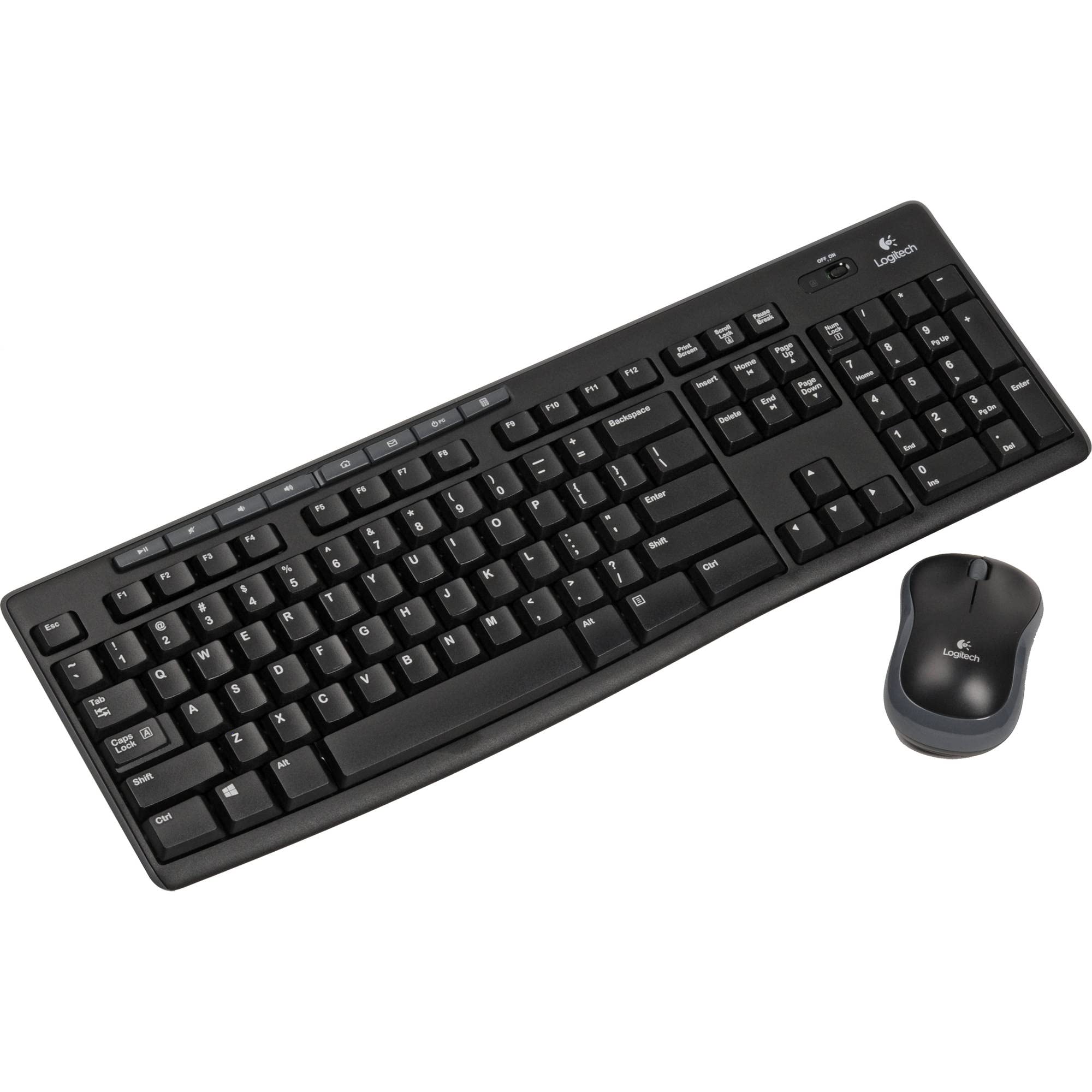 Logitech MK270 Wireless Keyboard and Mouse Combo (4-Pack) - Reliable Wireless Connection, Quiet Typing - Perfect for Office, Home & Gaming Use