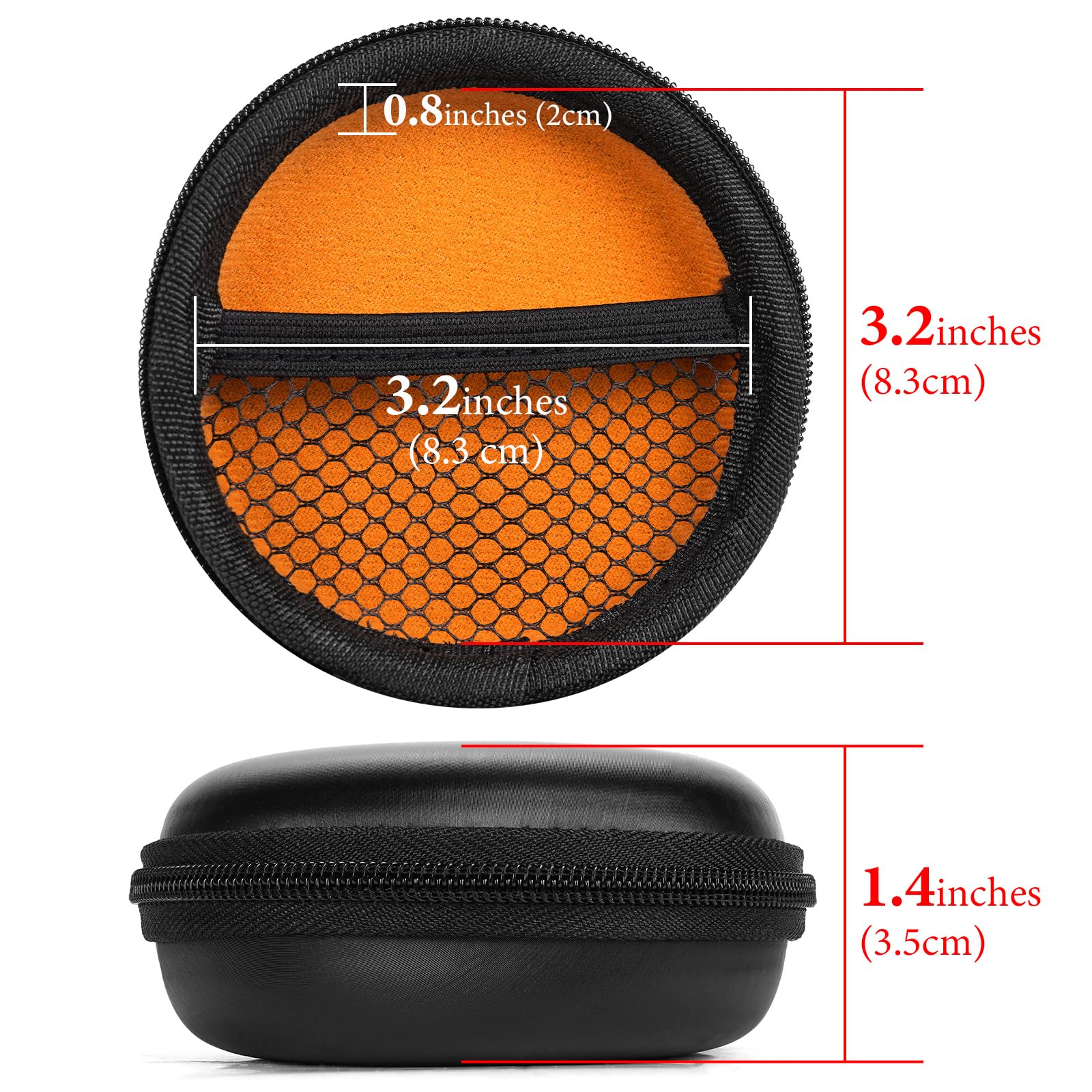 Geekria Hard Shell Travel Case for In-Ear Headphones - Protective Storage Bag with Cable Management - Compatible with JayBird, Bose SoundSport, Jabra Headsets (Black) - Perfect for Gym, Travel & Daily Commute