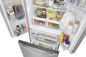 Frigidaire 23.3 Cu. Ft. Counter Depth French Door Refrigerator with LED Lighting - Stainless Steel FRFG232LAF - Perfect for Modern Kitchens & Open Floor Plans