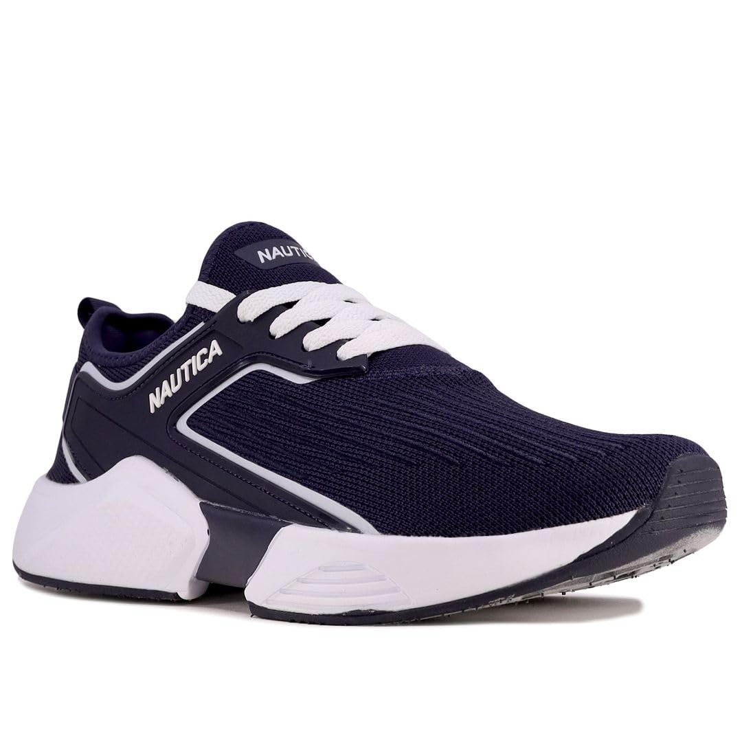 Nautica Men's Sneakers - Comfortable Casual Lace-Up Walking Shoes for Men | Lightweight Breathable Joggers for Gym, Workout & Everyday Wear