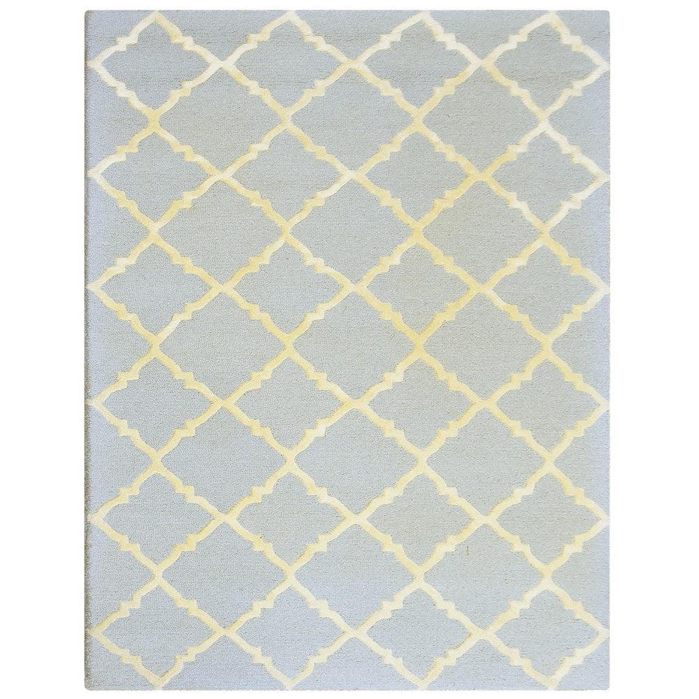 Prism Hand Tufted Rug - Modern Geometric Bohemian Area Rug for Living Room, Bedroom, Office - Soft Non-Slip Floor Carpet for Home Decor