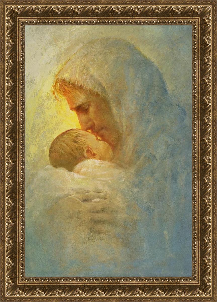 Abba By Yongsung Kim - Premium Christian Wall Art for Home & Church Decor | Inspirational Bible Verse Canvas Painting for Living Room, Bedroom & Office